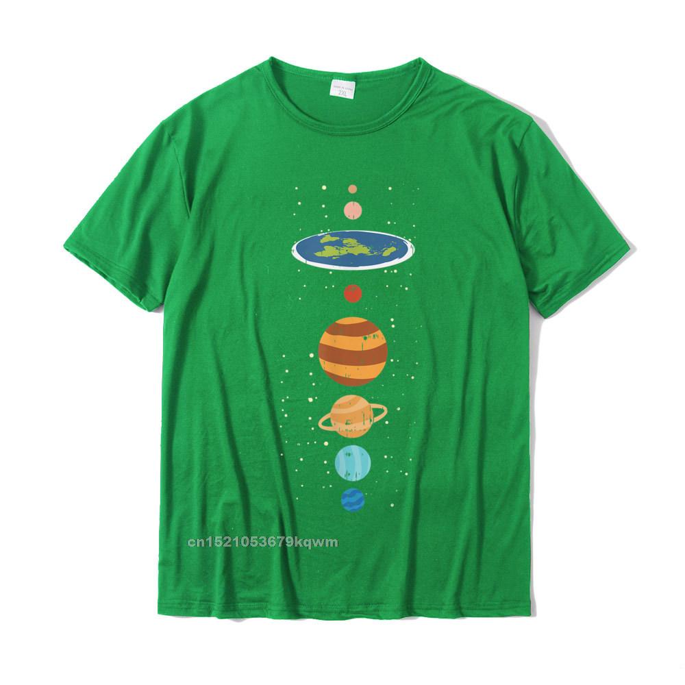 Normal Tees Classic Crew Neck Fitness Tight Short Sleeve Cotton Men's T-Shirt Comics T Shirt Top Quality Flat Earth And Planets Funny Conspiracy Theory Earthers Gift T-Shirt__4158 green